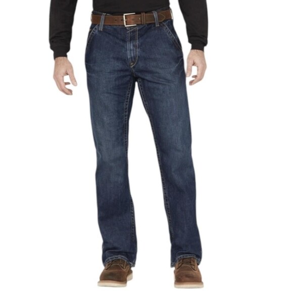 Crude FR Jeans Mens 36x30 Blue Denim Genesis Flame Resistant Work CAT 2 ATPV 13 - Picture 1 of 11